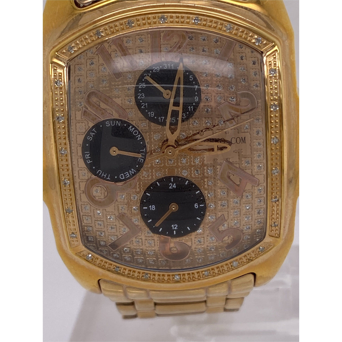 Techno Com by KC Unisex Rose Gold Dial Rose Gold Stainless Steel Watch