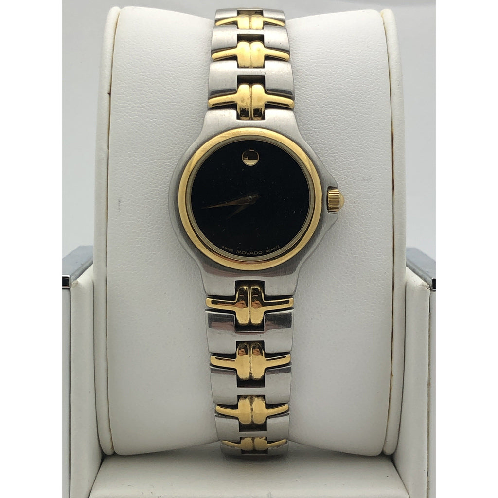 Movado Ladies Black Museum Dial Two Tone Stainless Steel  display picture 3