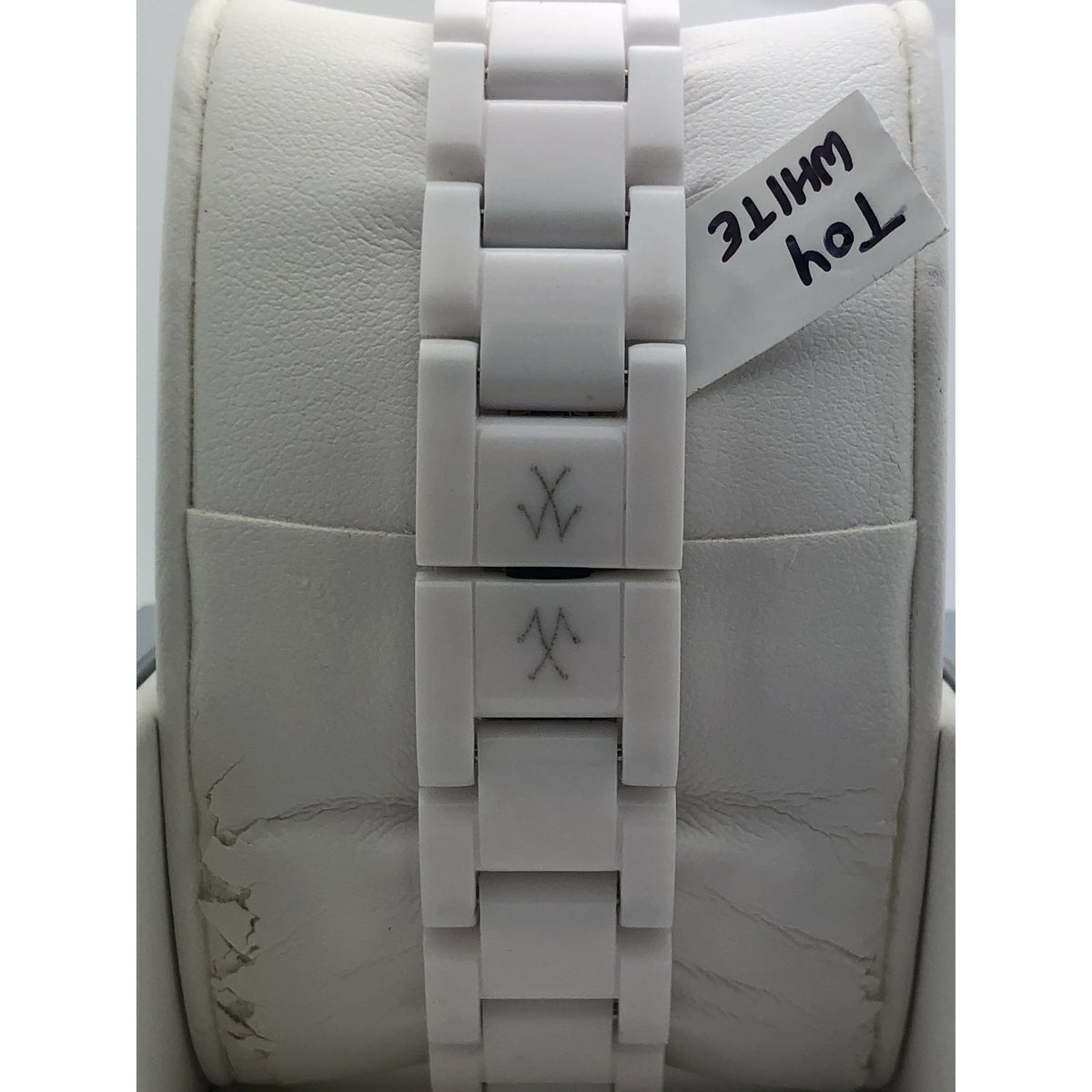 Toy Unisex White Dial White Plastic Bracelet Watch