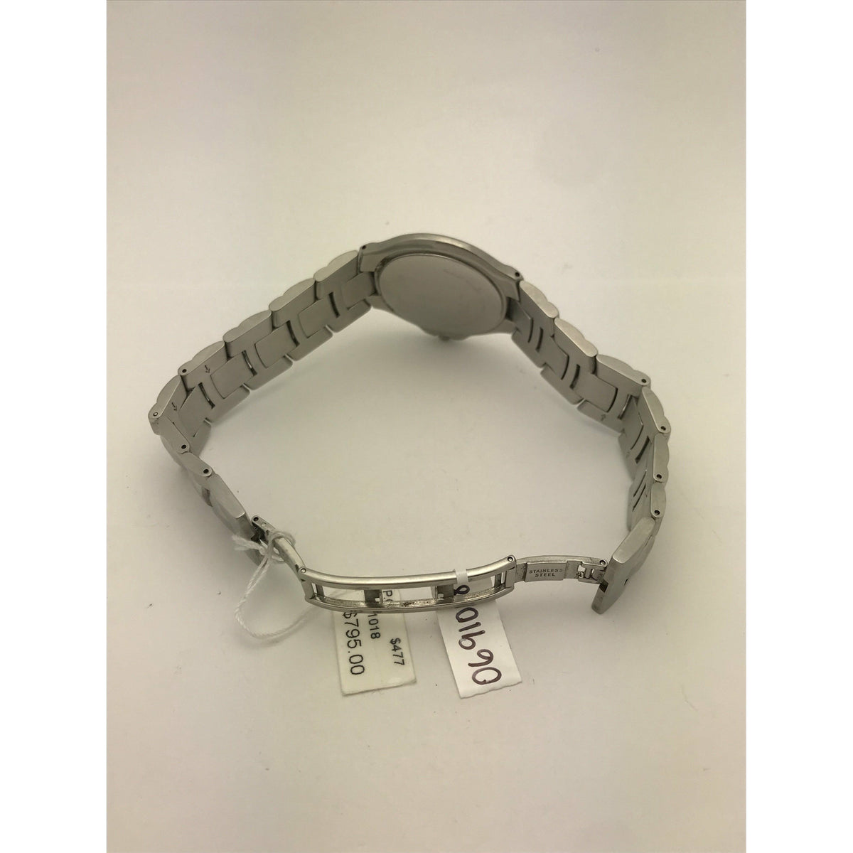 Movado Men's Black Dial Stainless Steel Bracelet Watch 0691018