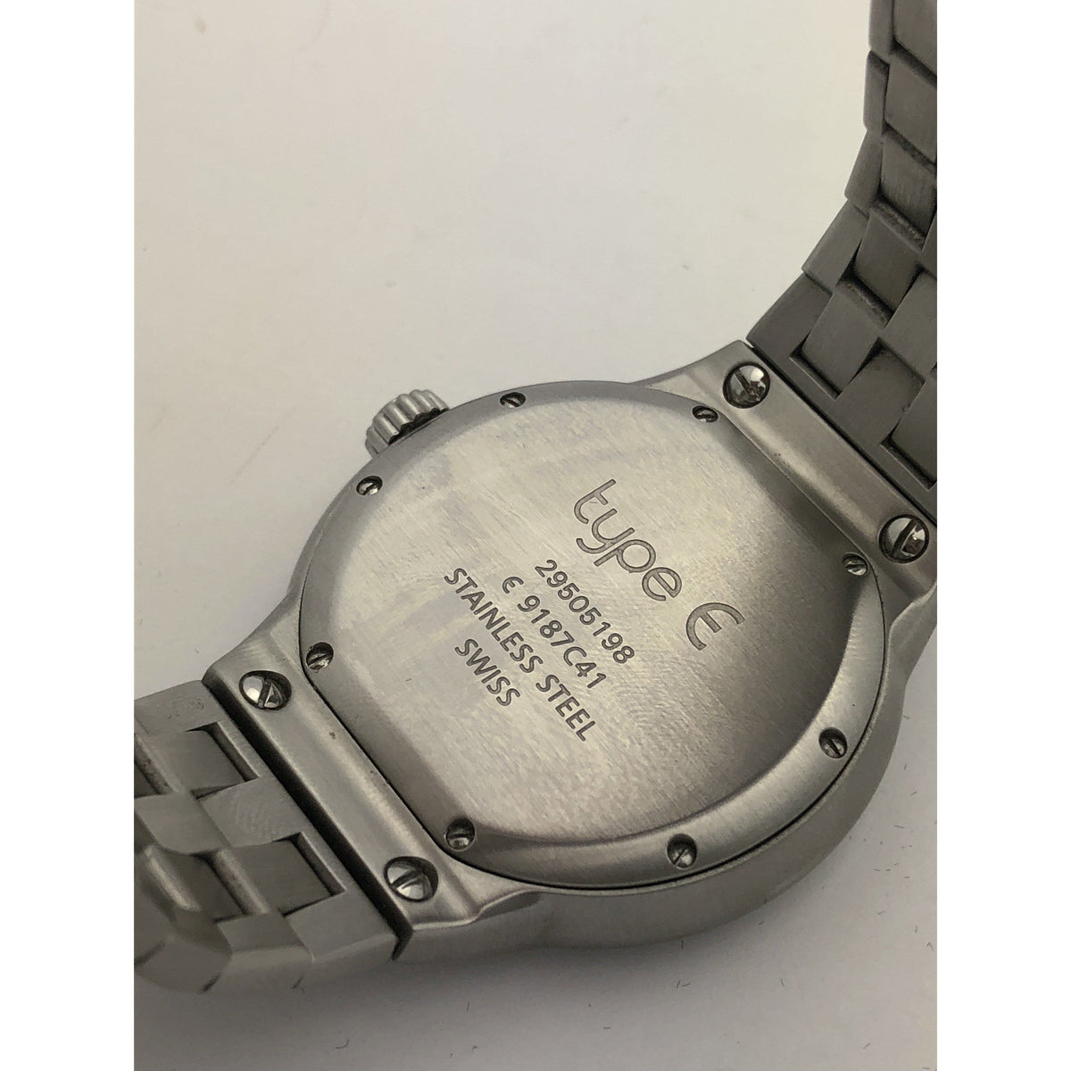 Ebel Men's White Dial Stainless Steel Date Indicator Watch 29505198