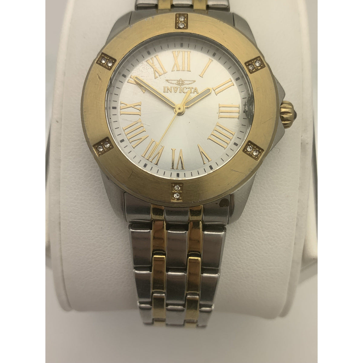 Invicta Ladies Silver Dial Two Tone Stainless Steel Watch 20373