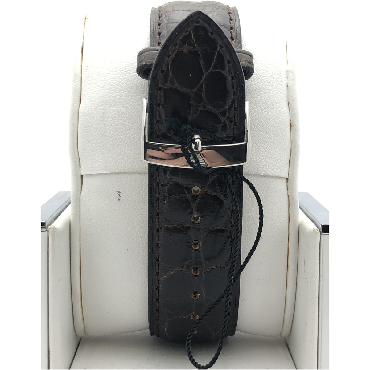 Emporio Armani Men's Green Dial Brown Genuine Leather Strap Watch AR-0623