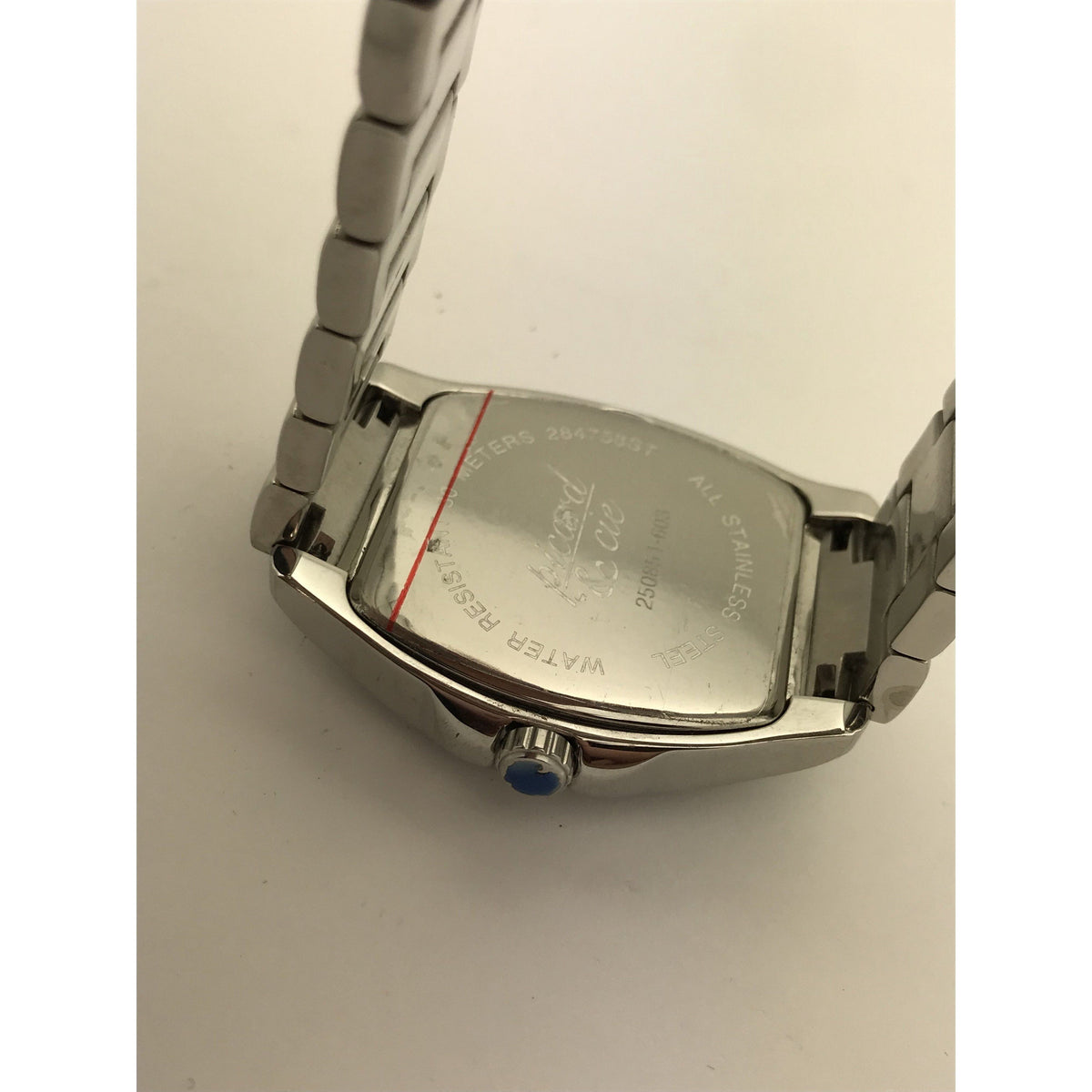 Piccard & Cie Men's Black Dial Stainless Steel Bracelet Watch 250851-603