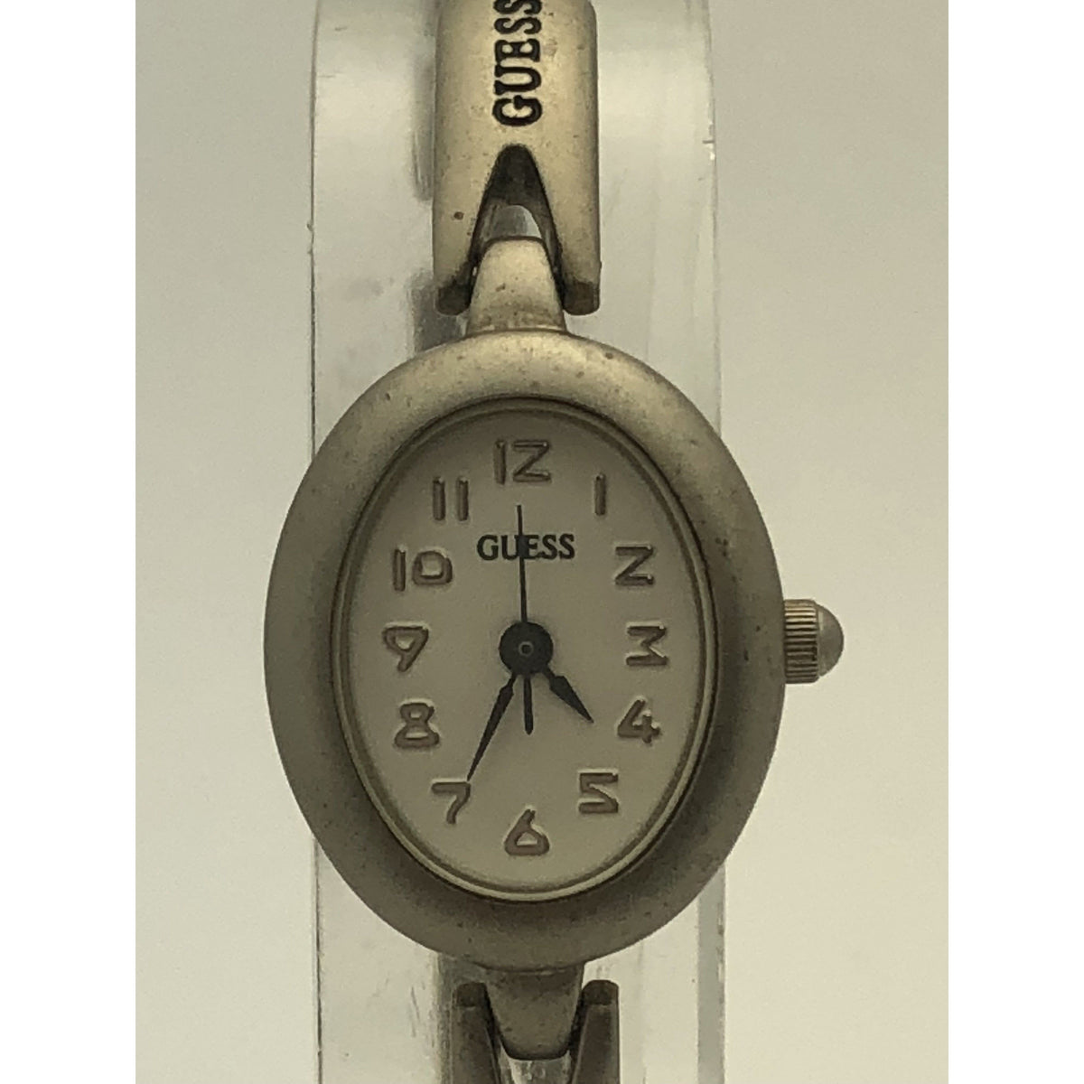 Guess Ladies Silver Case and Band Stainless Steel Back Watch