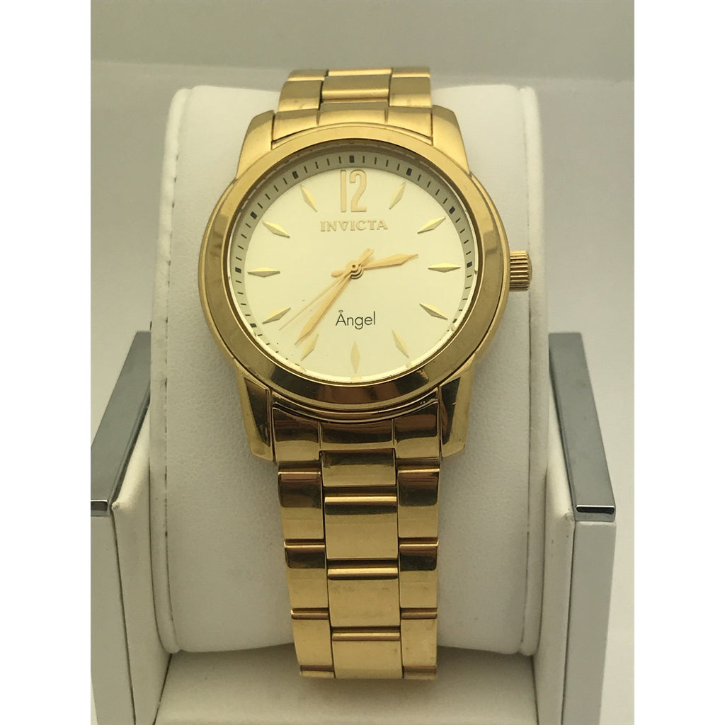 INVICTA Women\'s Gold Tone Stainless Steel Angel Oval Bracelet Watch s-l400.jpg main image 3