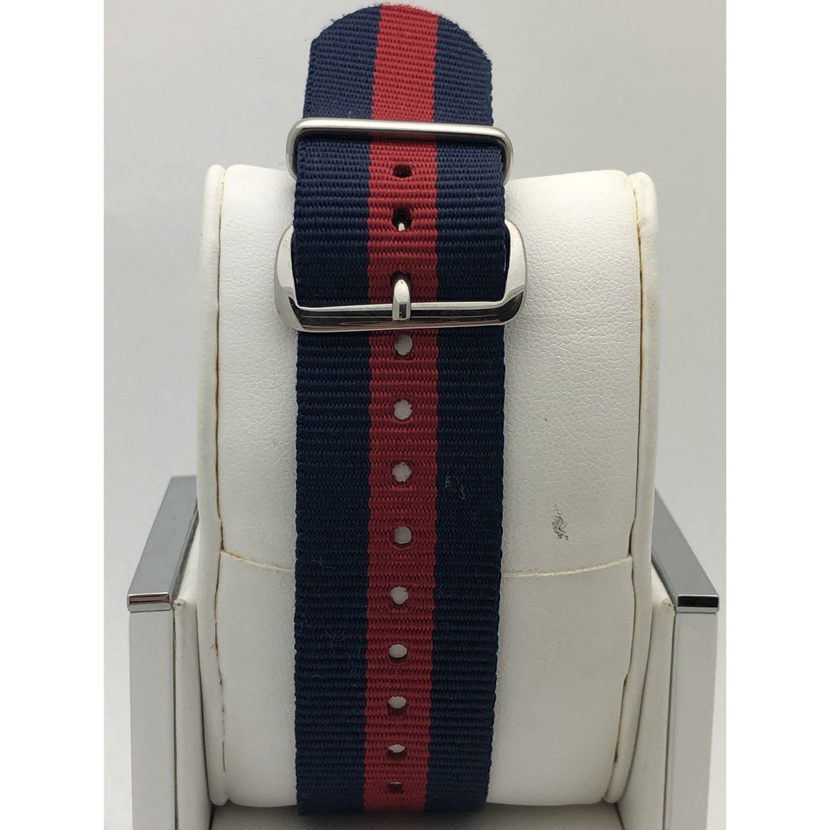 Glycine Men's Combat SUB Automatic Blue Dial Blue & Red Nylon Strap Watch 3908.3