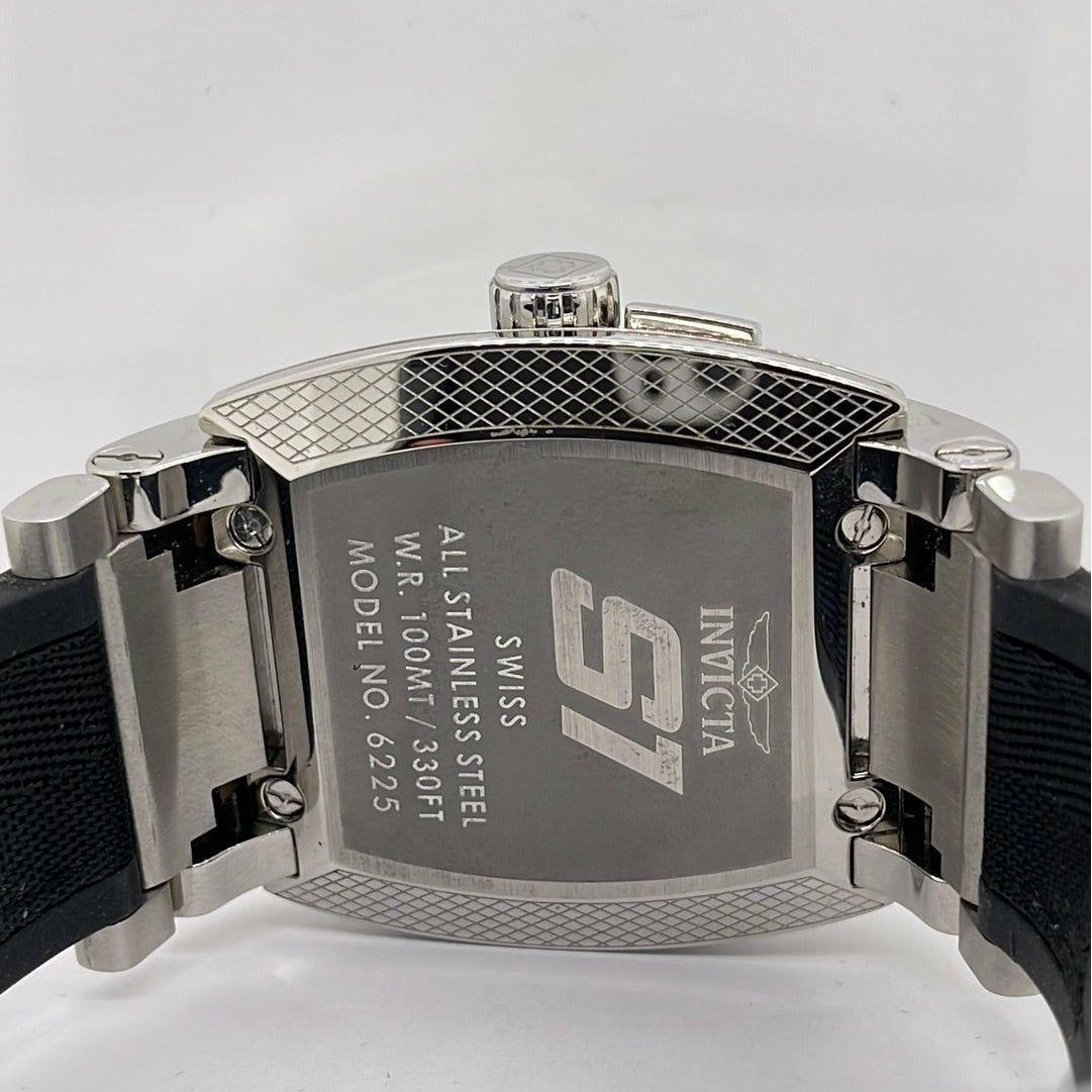 Invicta S1 Men's Green Dial Black Rubber Strap Watch 6225