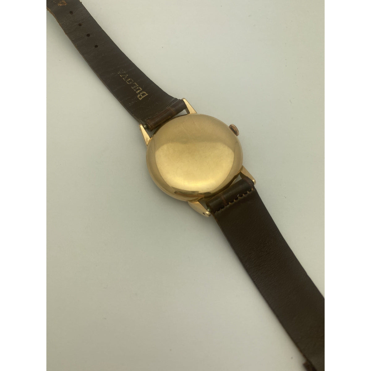 International Watch Schaffhauser 14K Light Rose Gold Leather Strap Watch 1096641