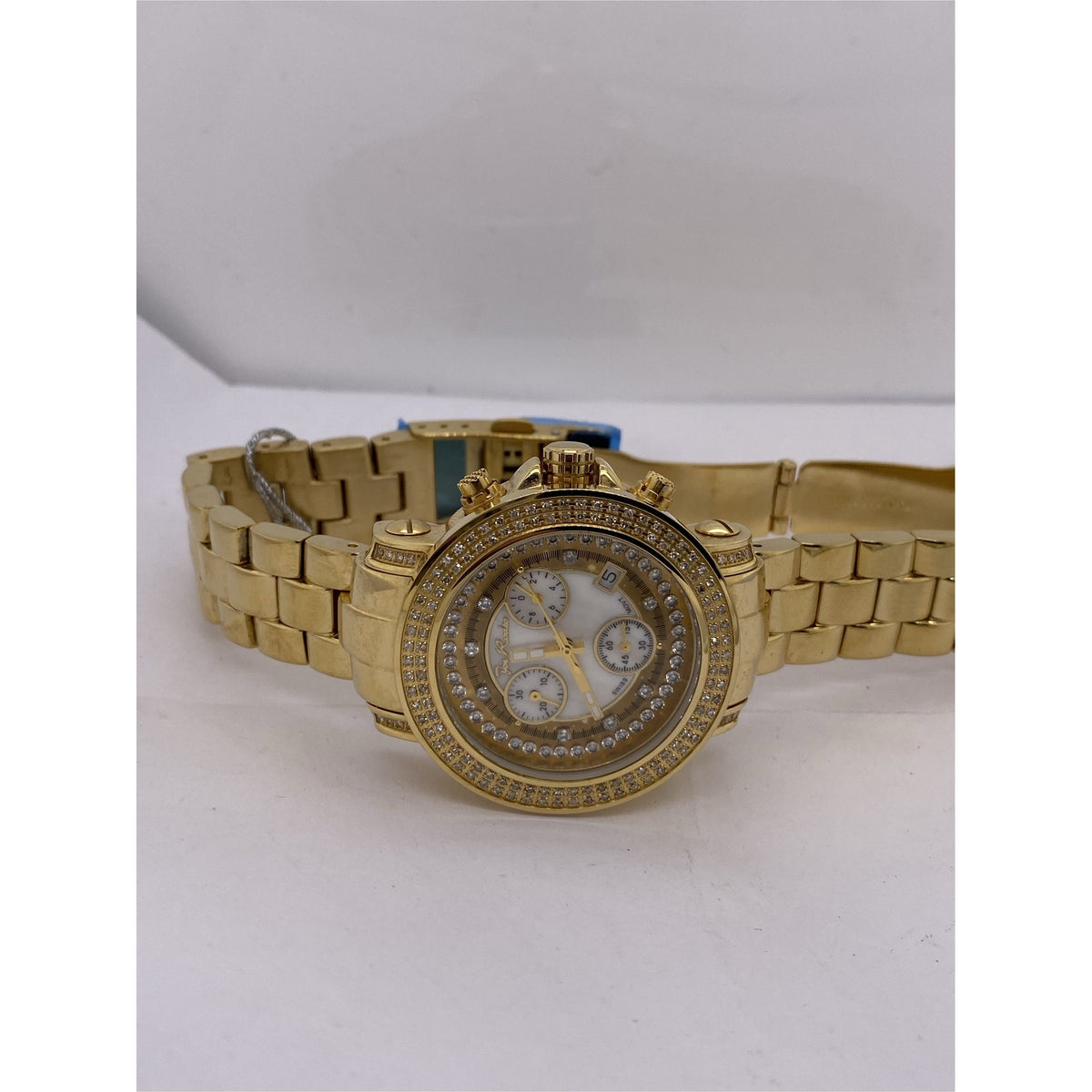 Joe Rodeo Rio 1.25CT. Bezel MOP Dial Yellow Gold Bracelet Watch JRO12