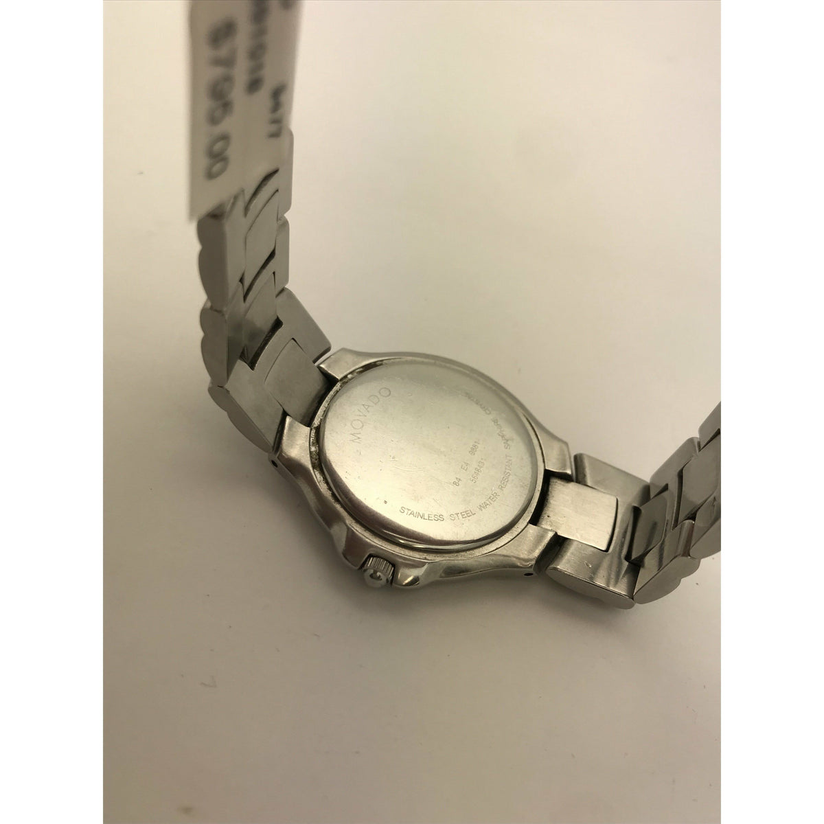 Movado Men's Black Dial Stainless Steel Bracelet Watch 0691018