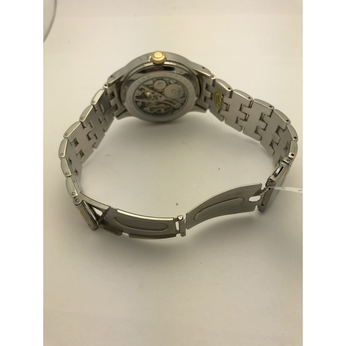 Breda Unisex Silver Dial Two Tone Stainless Steel Watch 1239-1