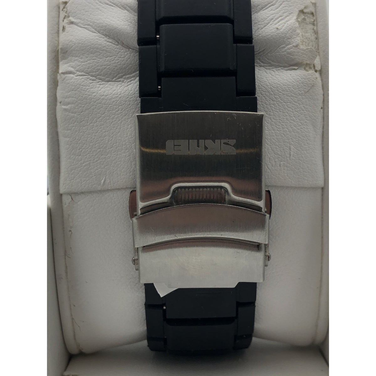 SKMEI Men's Dual Time Alarm Chrono Black Strap Watch 1016