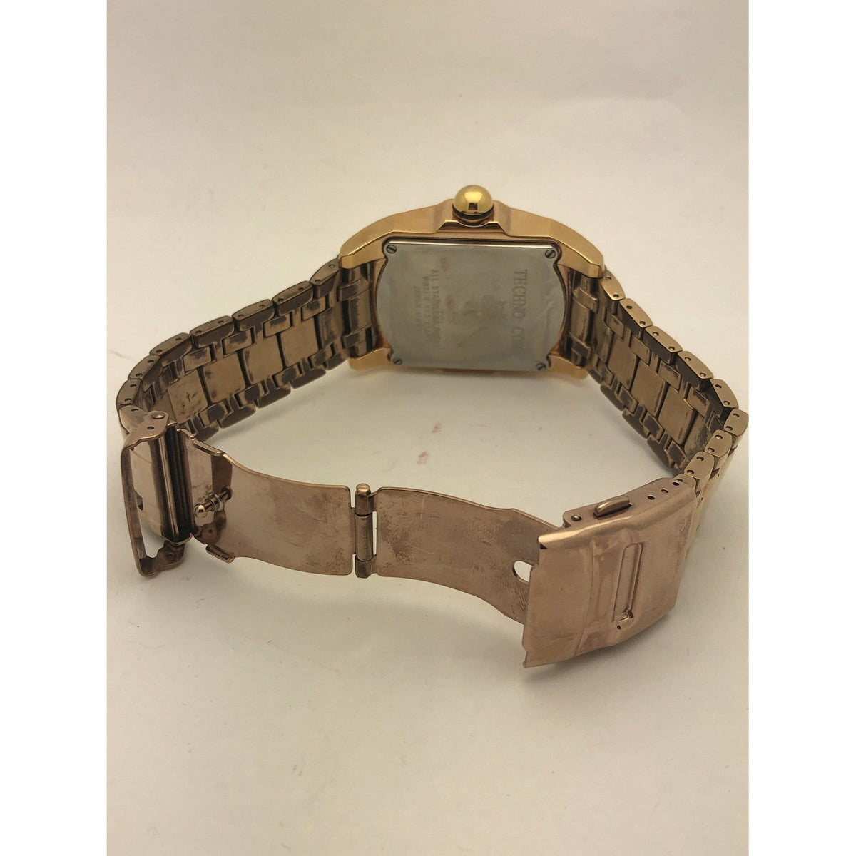 Techno Com by KC Unisex Rose Gold Dial Rose Gold Stainless Steel Watch