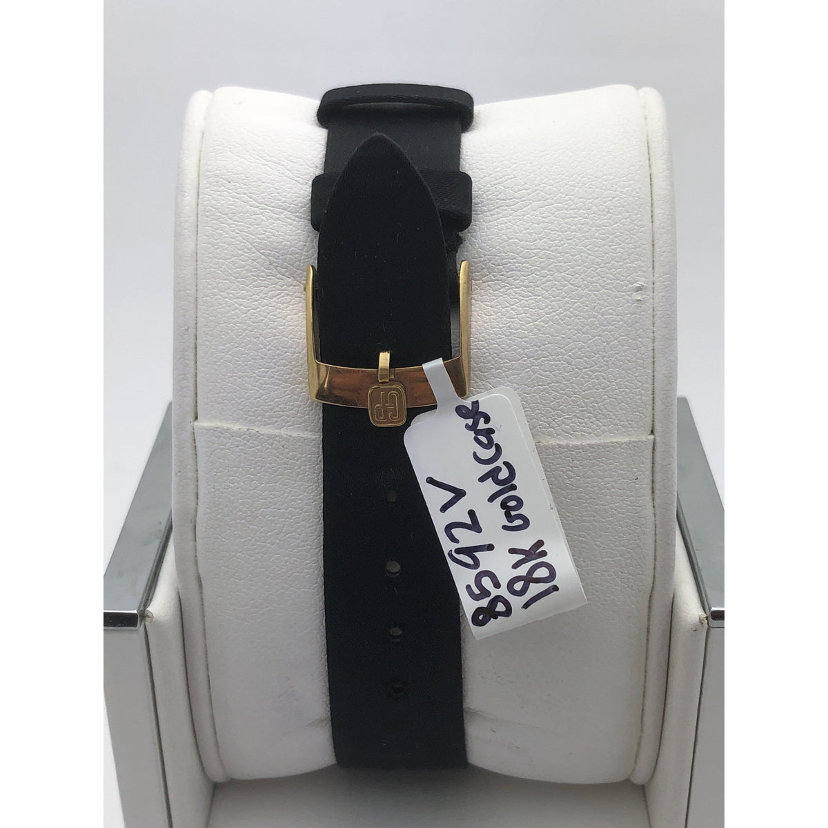 Girard Perregaux Ladies 18K Gold Case Silver Dial Watch 8592V