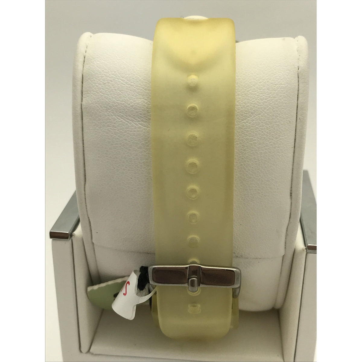 Pulsar Spoon Unisex Stainless Steel Yellow Silicone Band Digital Watch PZX 037S