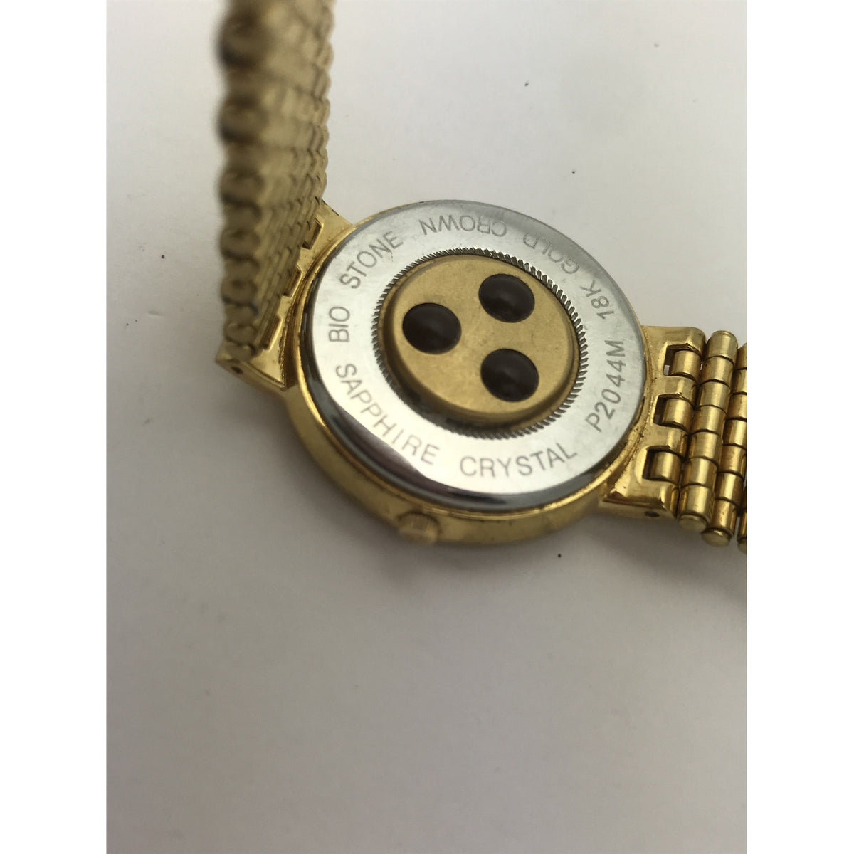 Parousia Italy Unisex Gold Tone Dial Gold Tone Stainless Steel Watch P2044M