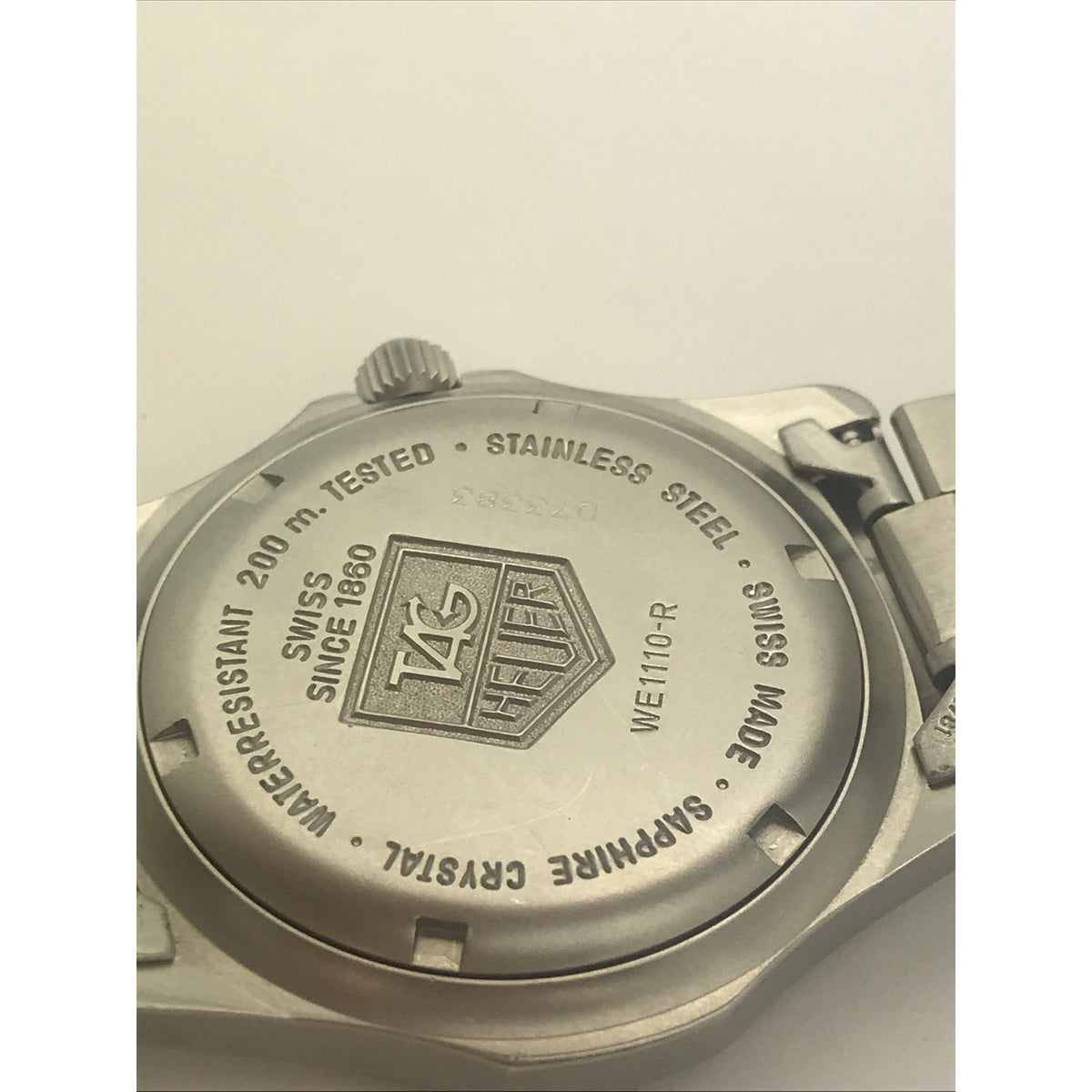 Tag Heuer Men's Professional Black Dial Stainless Steel Bracelet Watch WE1110-R