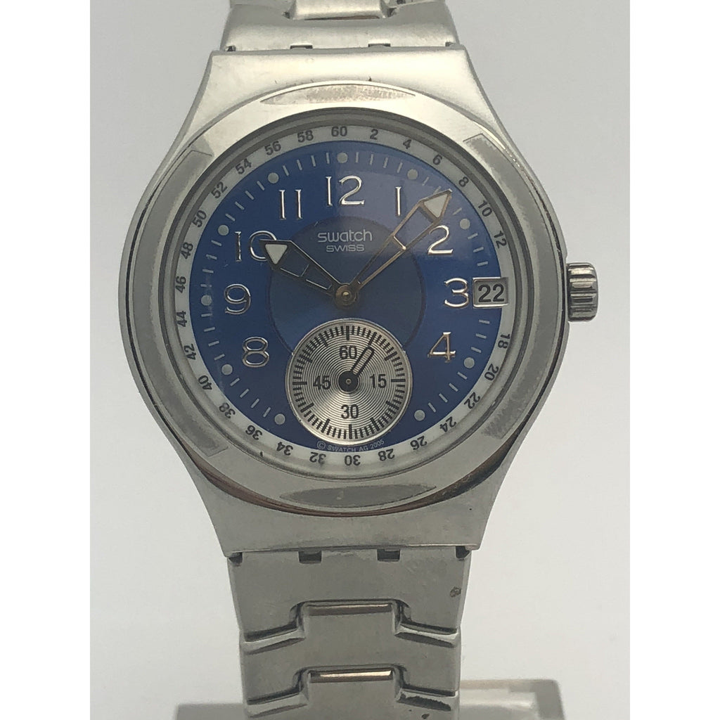 Swatch Swiss Blue Dial Stainless Steel Watch YPS409G – ELI  display picture 2