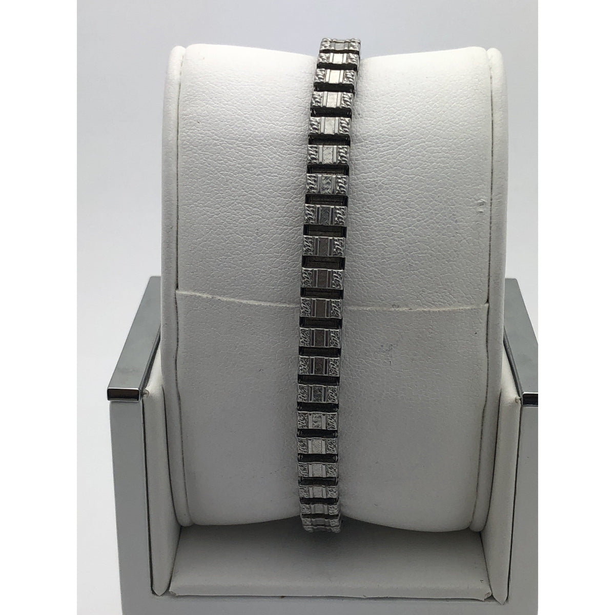 Jules Jurgensen Ladies 14K Silver Dial Silver Tone Stainless Steel Watch 8490