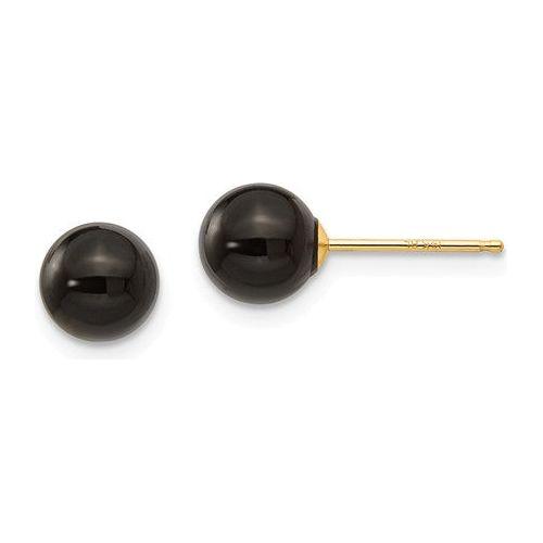 EARBBQGSE369 14k Madi K Onyx Bead Earrings
