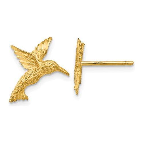 EARBBQGTC626 14K Hummingbird Earrings