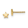 EARBBQGTE651 14k Gold Polished Star Post Earrings