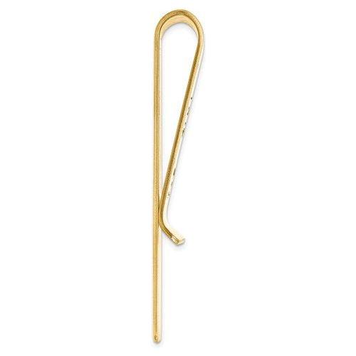 MCQGXNA605Y 14k Recessed Letters Polished Monogram Money Clip