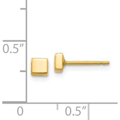 EARBBQGYE306 14k Polished Square Post Ear