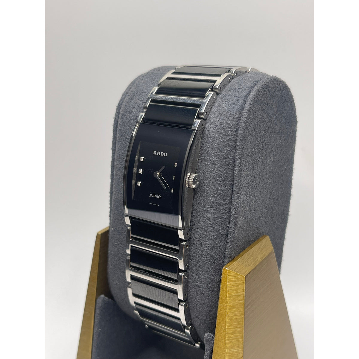 Rado Jubile Ladies Black Dial Stainless Steel/Ceramic Bracelet Quartz Watch 153.0786.3