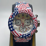 Invicta Pro Diver Silver Dial Red, White & Blue Stainless Steel Bracelet Men's Watch IN32631