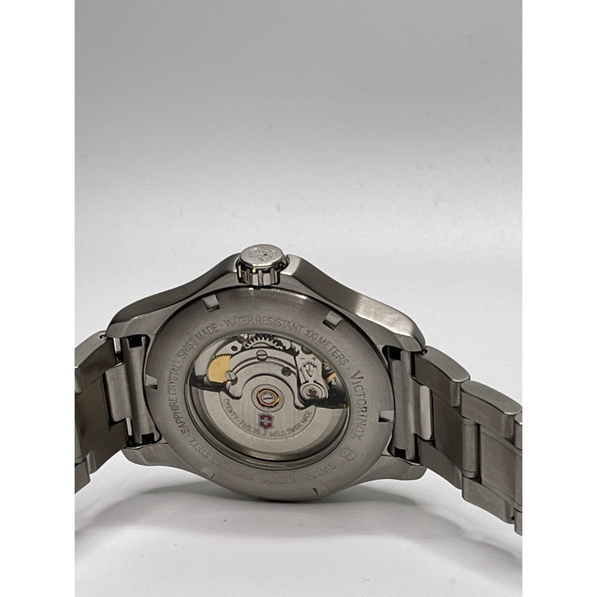 Victorinox Men's Dark Gray Dial Stainless Steel Bracelet Automatic Watch 241373