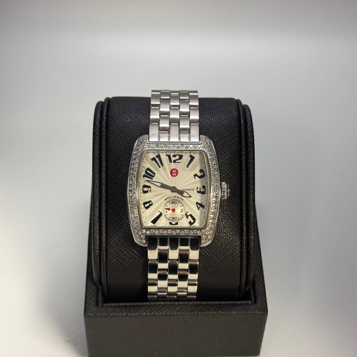 Michele Mini Urban Diamond Stainless Steel Watch MW02A01A2001