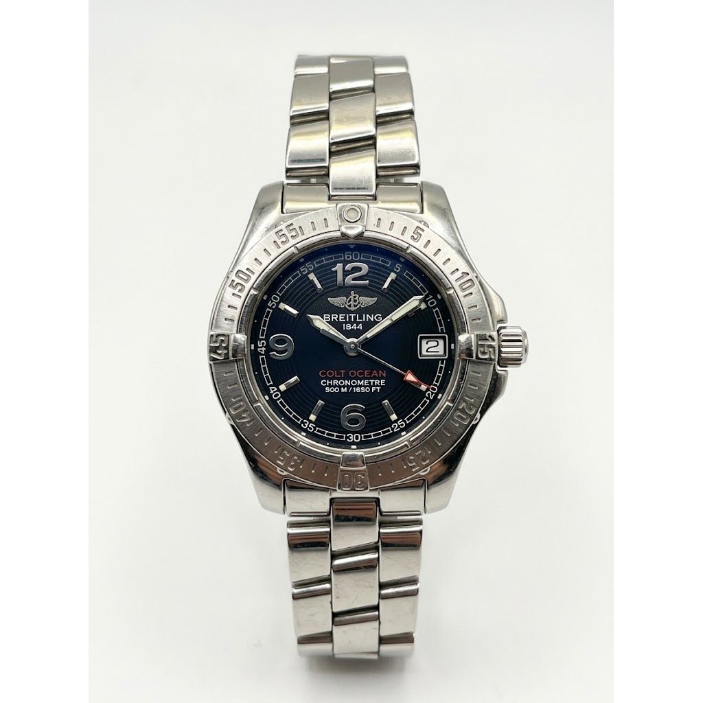Breitling Colt Oceane Black Dial Stainless Steel Ladies Watch A77380-961480
