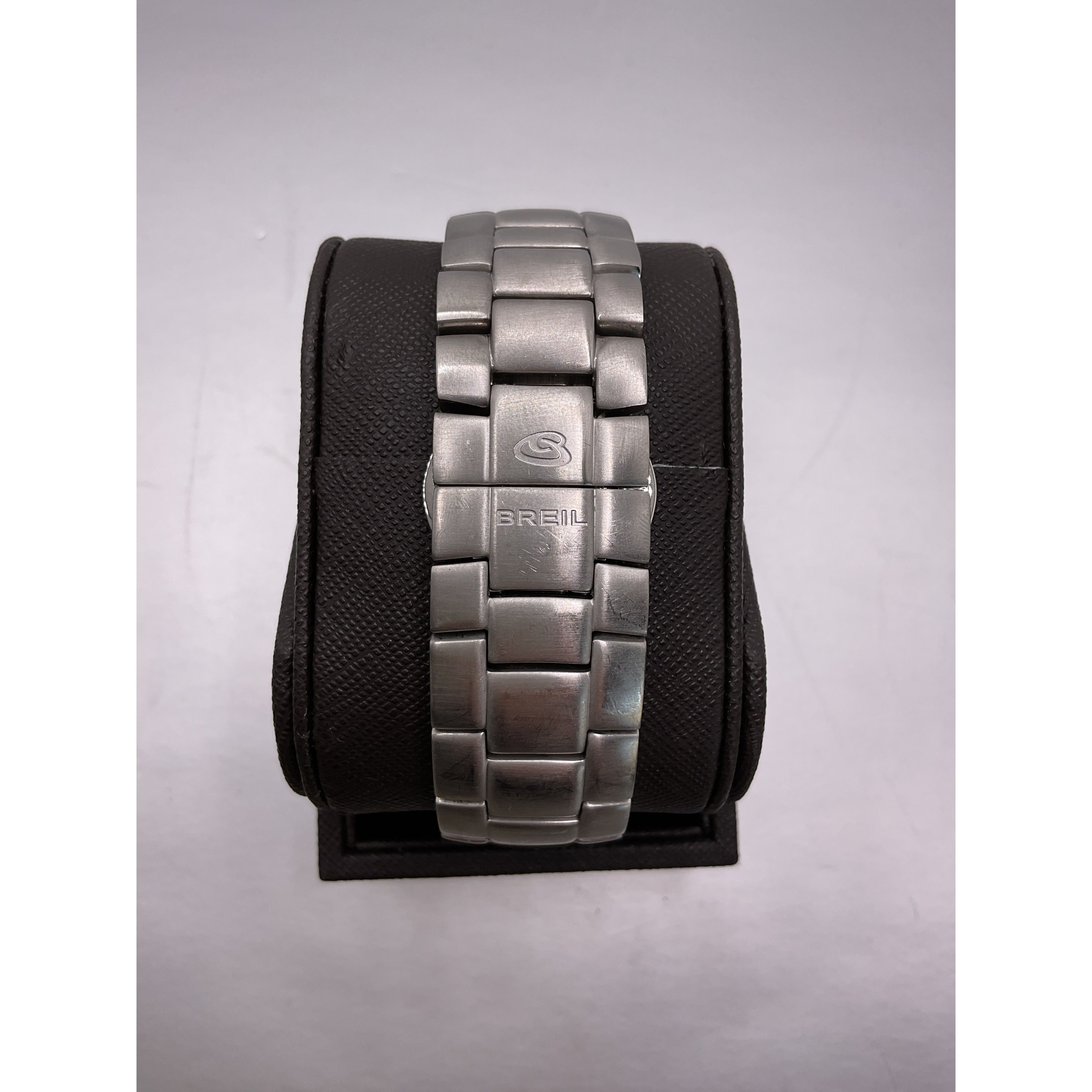 Breil Milano Chronograph Men's Square Black Dial Stainless Steel