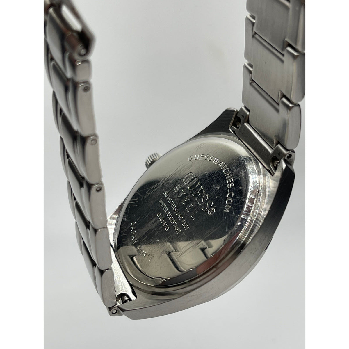 Guess Men's Steel Silver Tone Dial Silver Tone Bracelet Watch G10167G