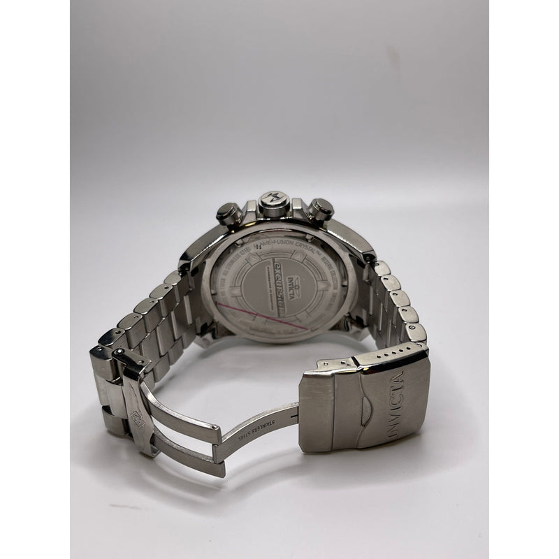 Invicta Men's Excursion Black Dial Stainless Steel Bracelet Quartz Watch 11008