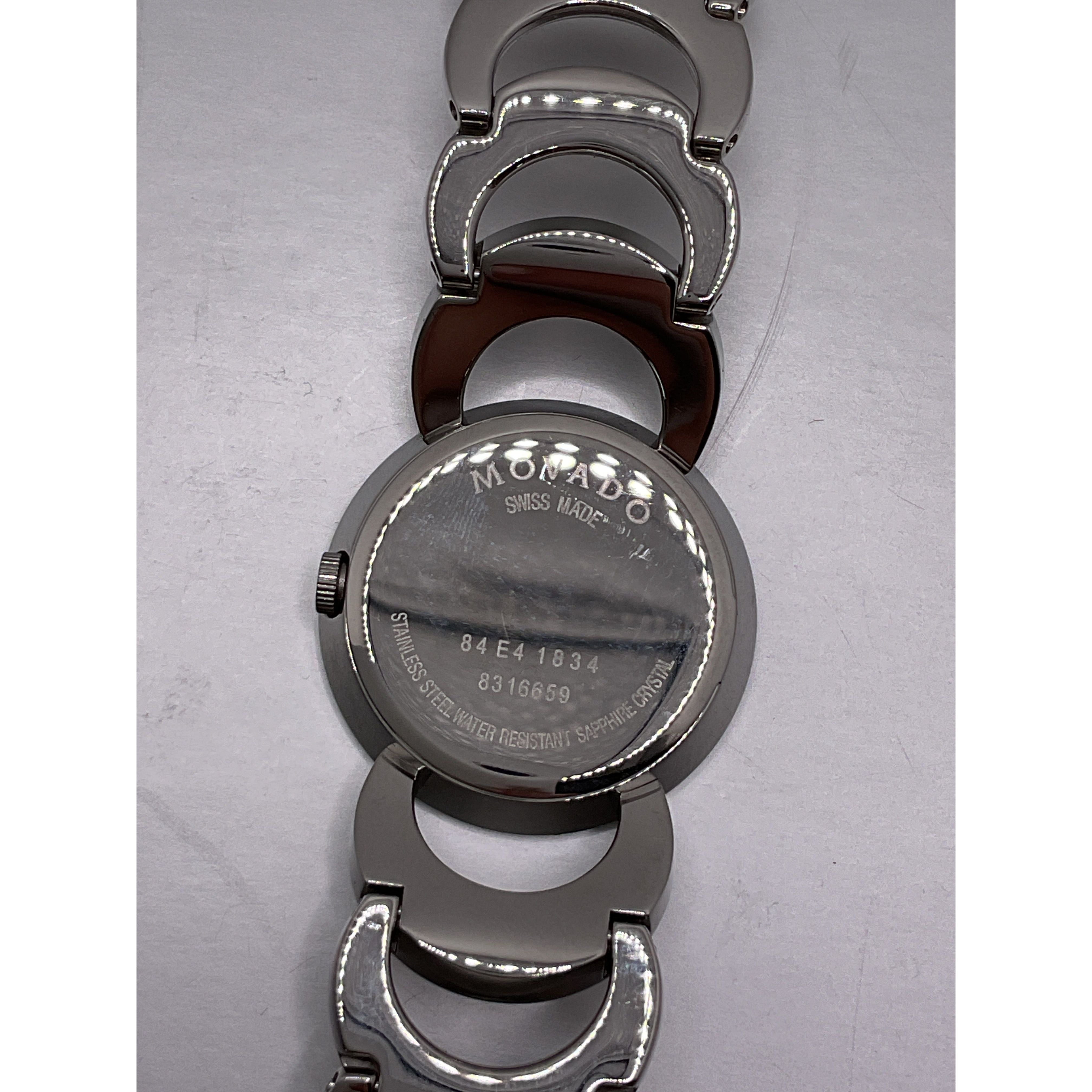Movado Ladies Moon Bear Rondiro Mirror Dial Stainless Steel