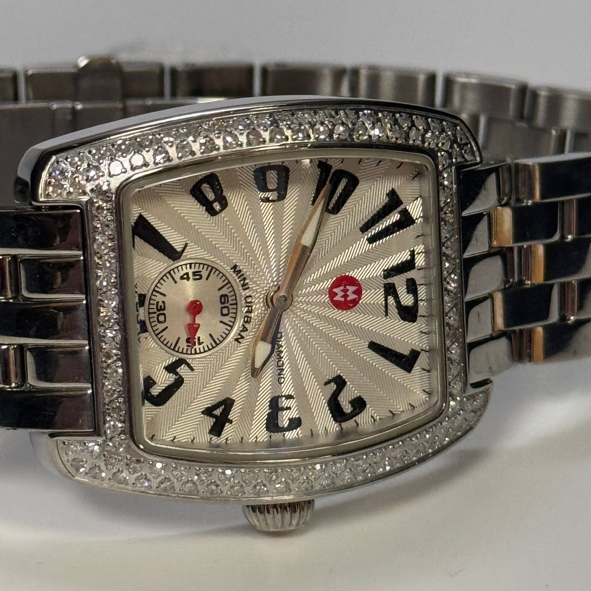 Michele Mini Urban Diamond Stainless Steel Watch MW02A01A2001