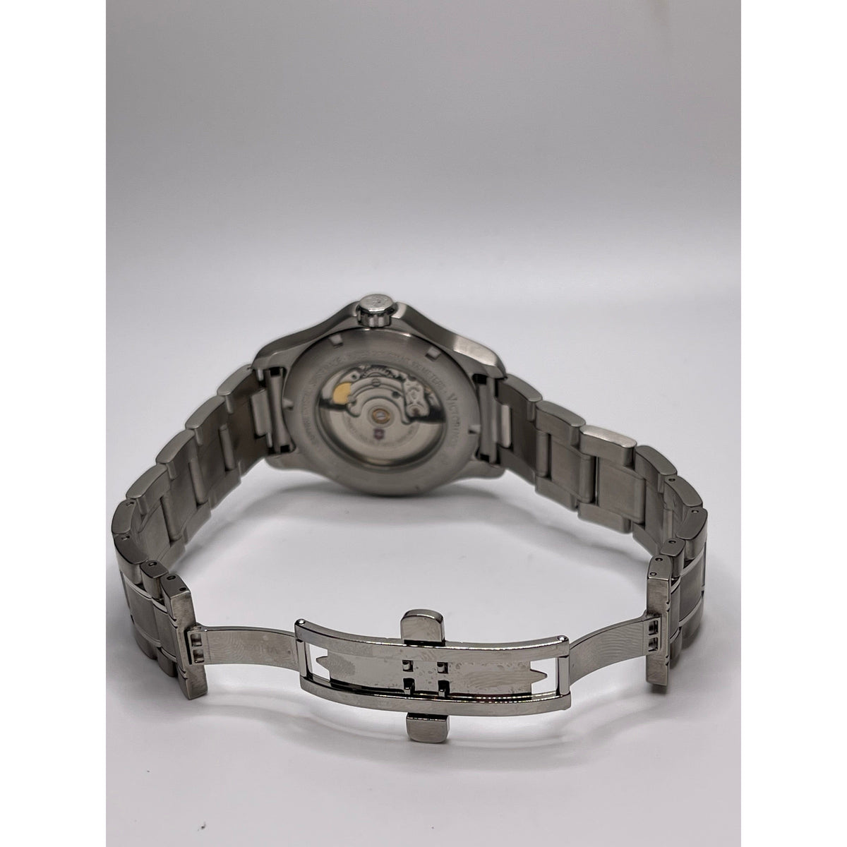 Victorinox Men's Dark Gray Dial Stainless Steel Bracelet Automatic Watch 241373