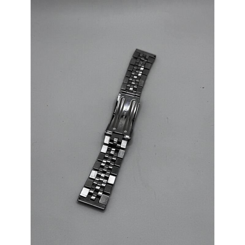 Heuer Men’s Carrera Silver Dial Brown Leather & Stainless Steel Strap Vintage Watch 2447T