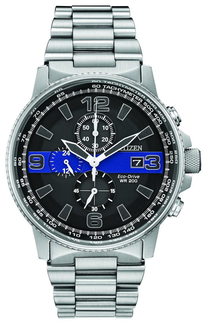 Citizen Eco-drive Nighthawk WR 200 popular Stainless steel men’s watch