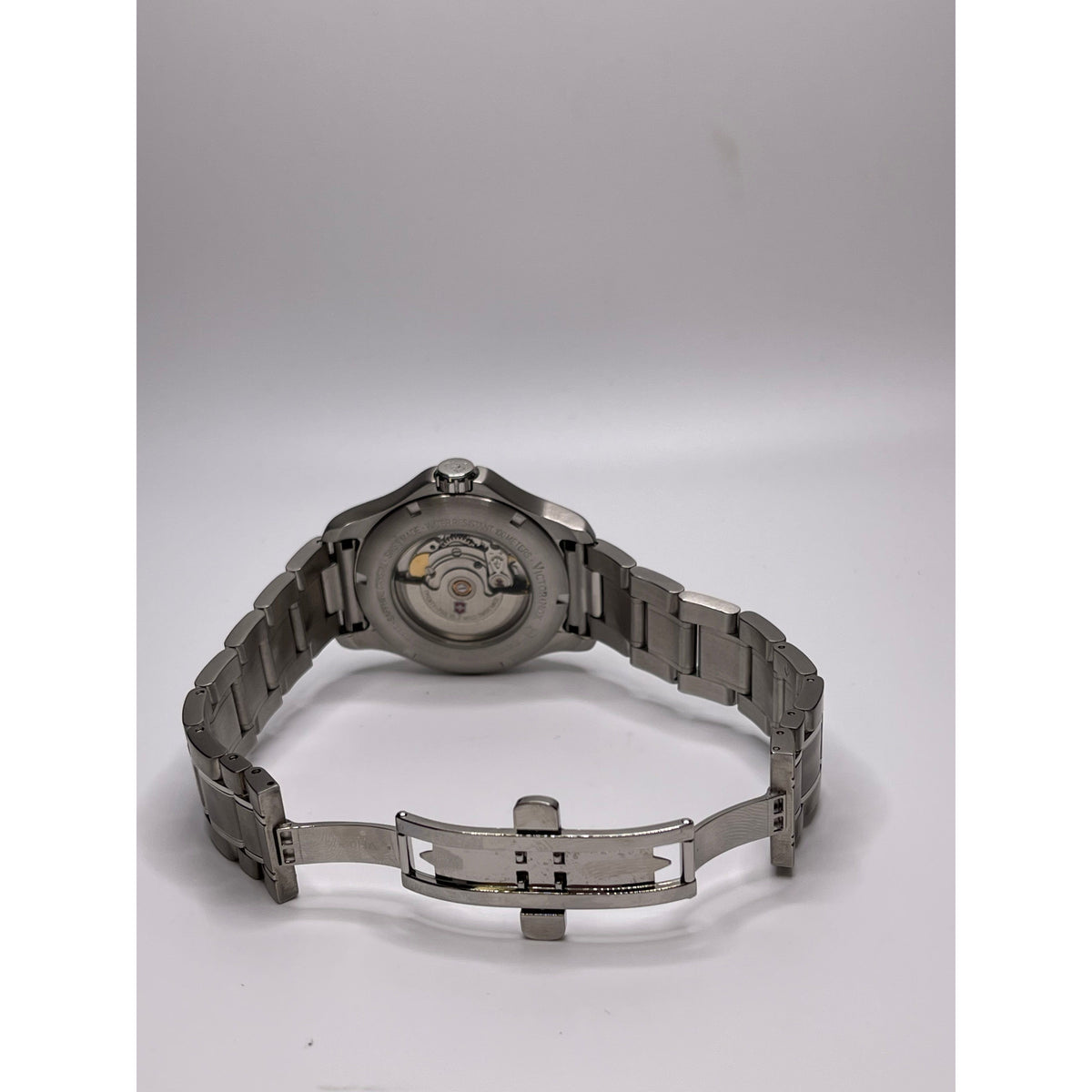 Victorinox Men's Dark Gray Dial Stainless Steel Bracelet Automatic Watch 241373