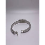 Bulova Ladies Mother of Pearl Dial Silver Tone Crystal Bracelet Watch 96T13