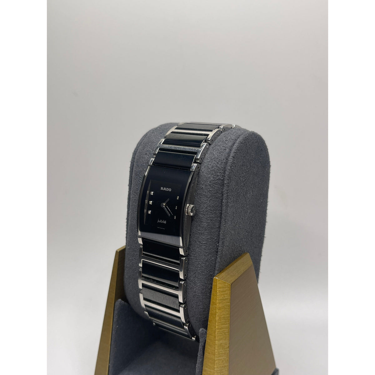Rado Jubile Ladies Black Dial Stainless Steel/Ceramic Bracelet Quartz Watch 153.0786.3