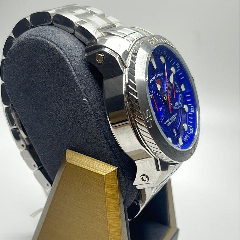 Swiss Legend Seagate Blue Dial Stainless Steel Men's Watch SL10624SM33