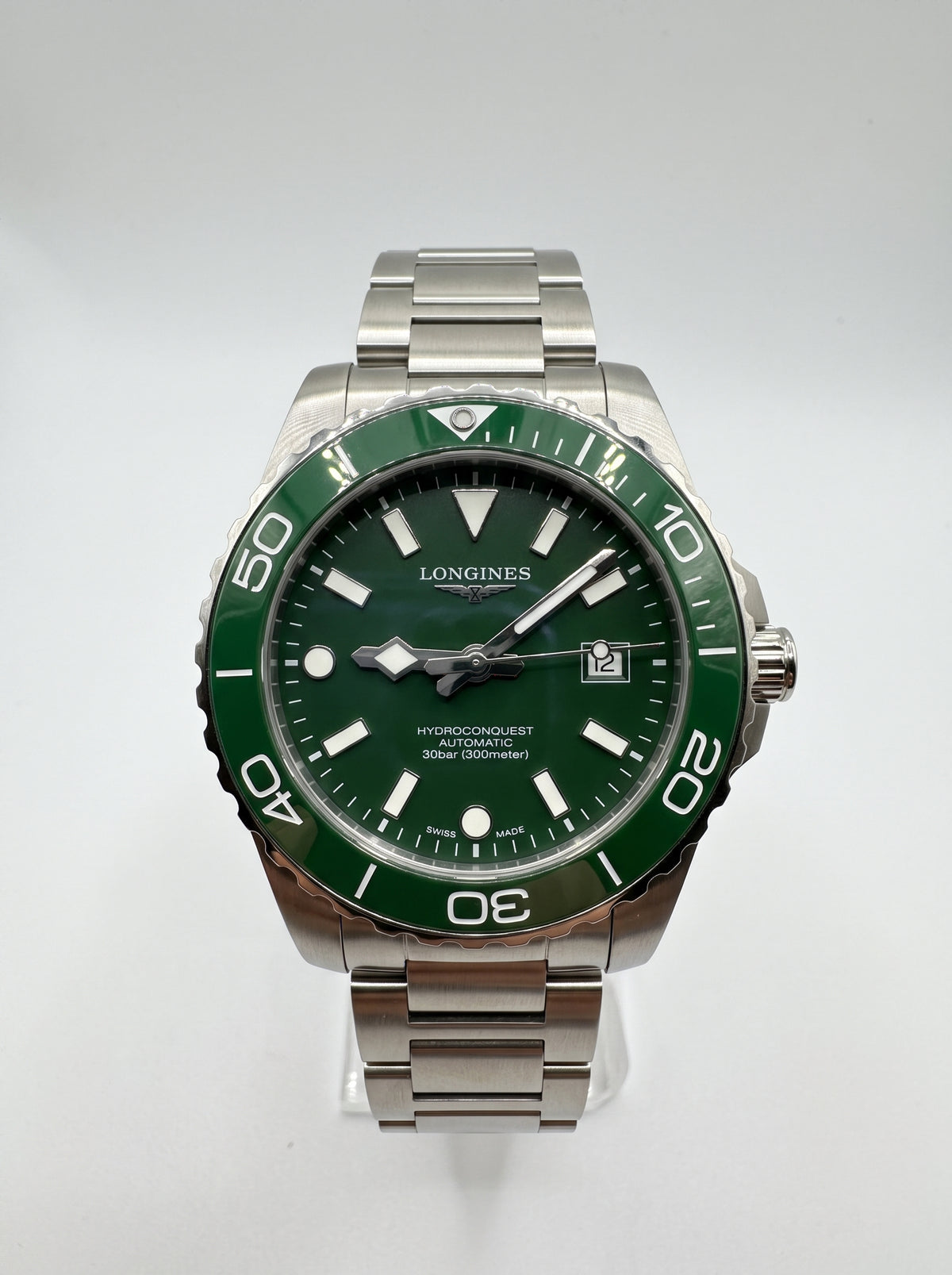 Longines Hydroconquest 42mm Automatic Green Dial Stainless Steel Men's Watch L3.788.4.06.6 / L37884066