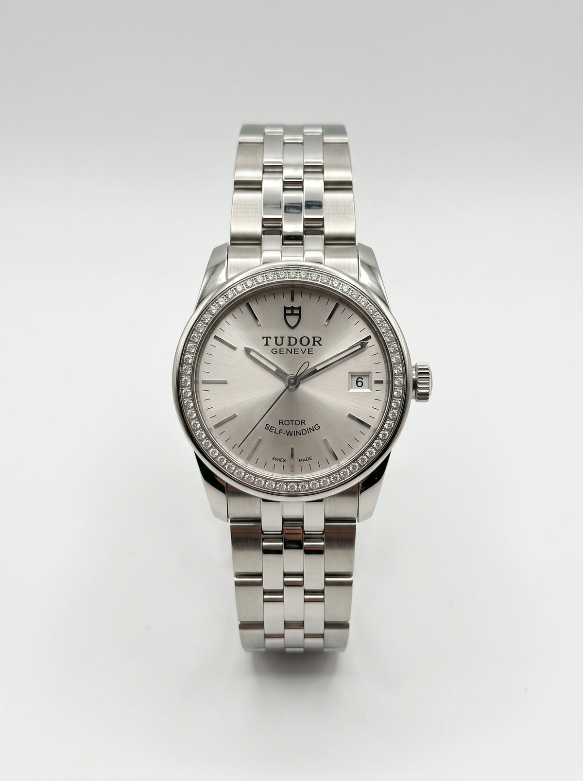 Tudor Glamour Diamond 36mm Stainless Steel Ladies Watch M55020-0004