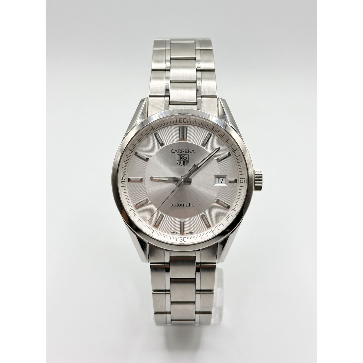 Tag Heuer Carrera Automatic Silver Dial Stainless Steel Watch WV211A-0