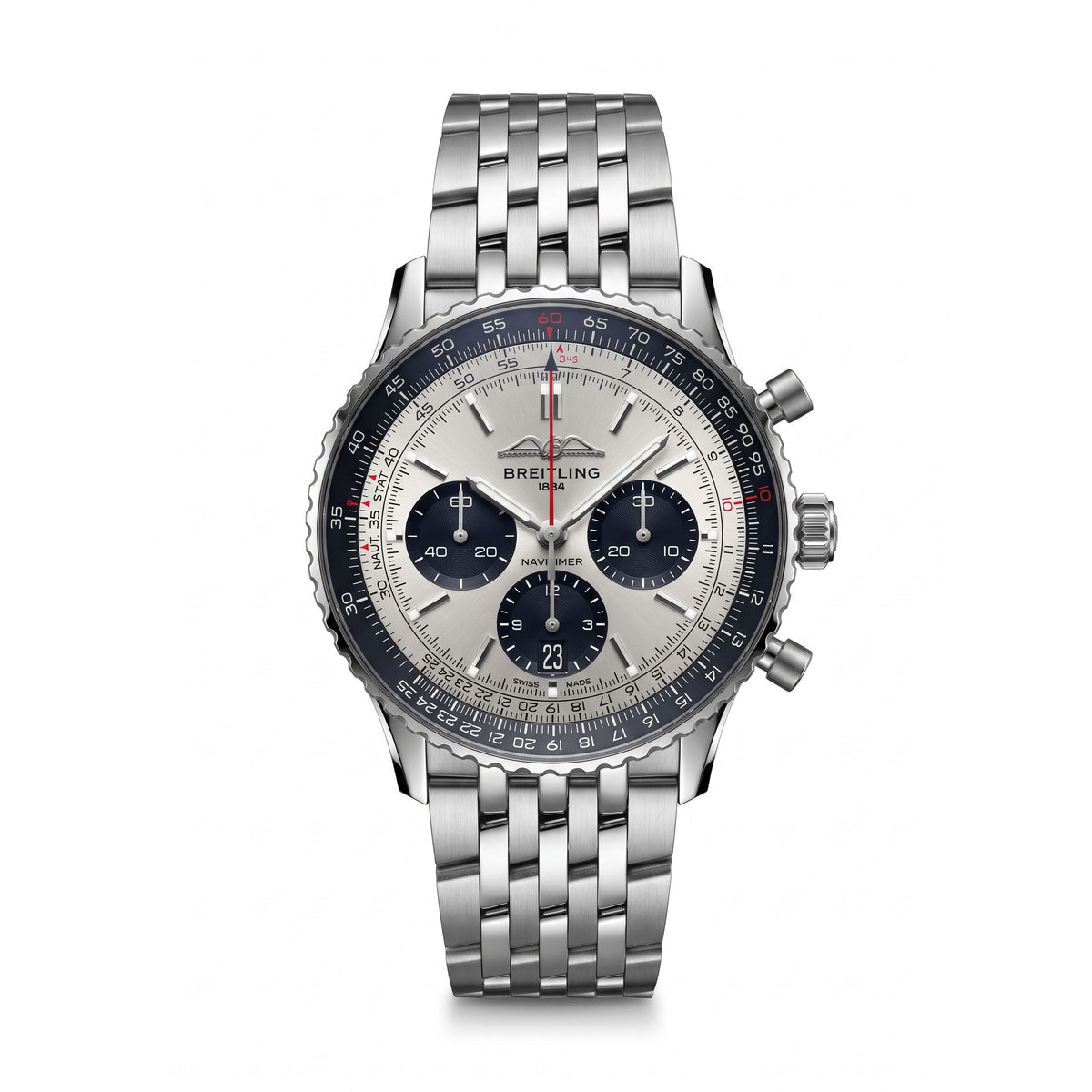 Breitling Navitimer B01 Chronograph 43 Stainless Steel Watch AB0138241G1A1 / AB0138